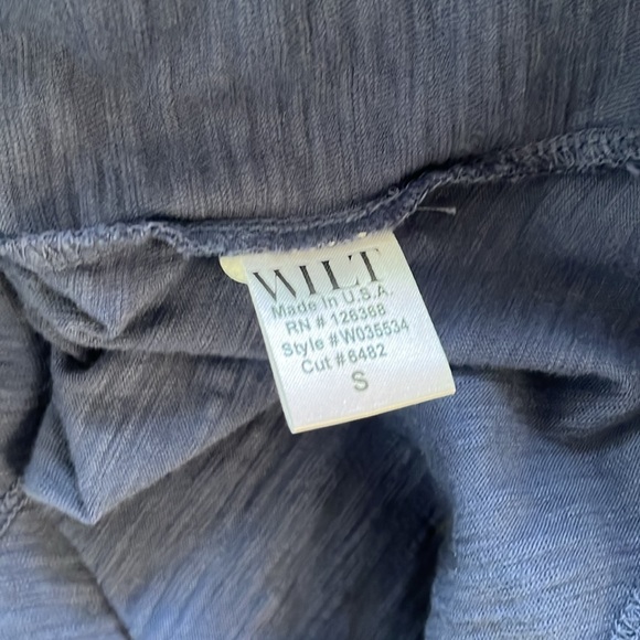 Wilt BNWT Crew 3/4 Sleeve EZ Cross Over Hem Shirt - Picture 7 of 9